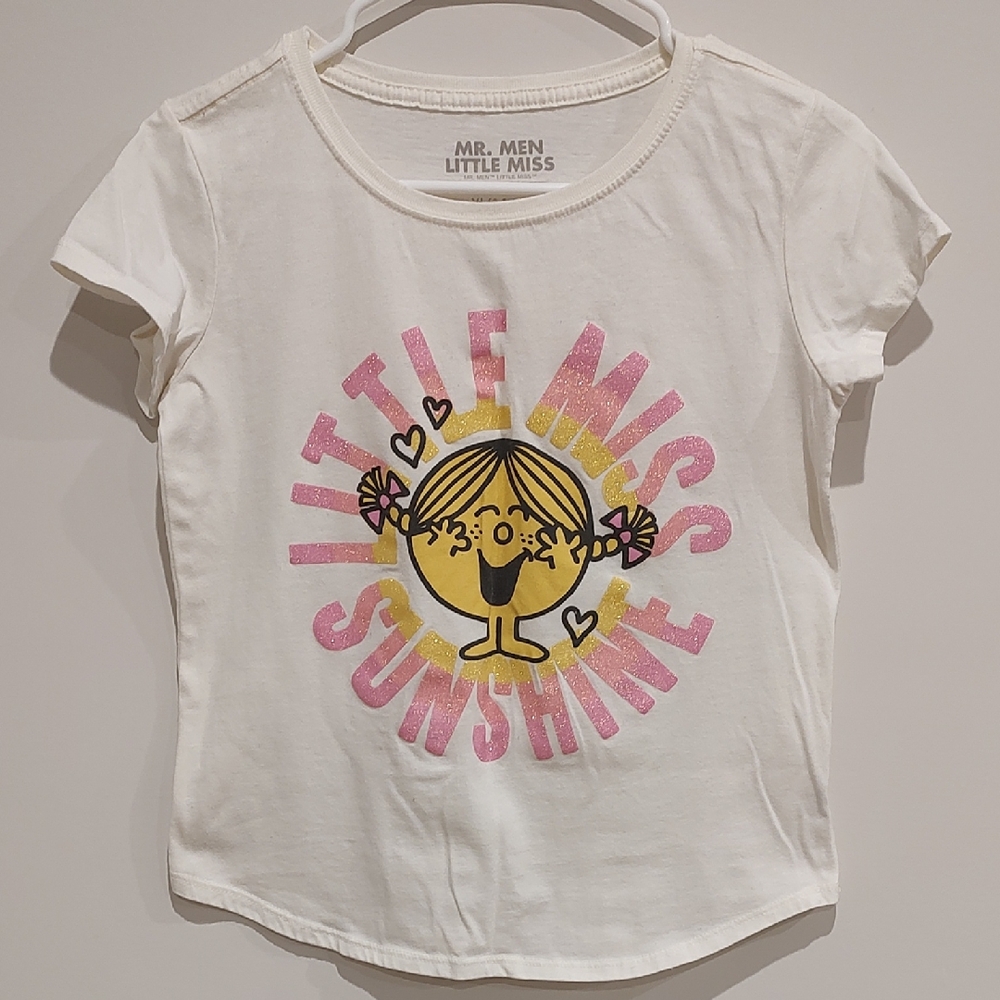 Little Miss Sunshine Kids T-Shirt - White & Pink, Soft And Cozy